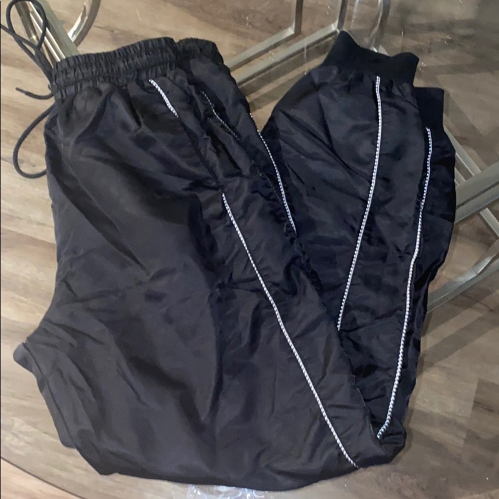 Black Joggers with Piping